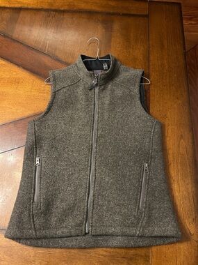 ibex Women's Heather grey Wool Vest